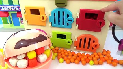Play Doh DOCTOR DRILL N FILL Rainbow Teeth Magical FIDGET SPINNER Learn Colors Gumballs Candy