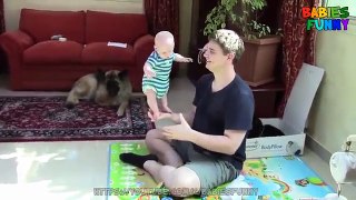 Balancing Baby - Child Stands In Hands