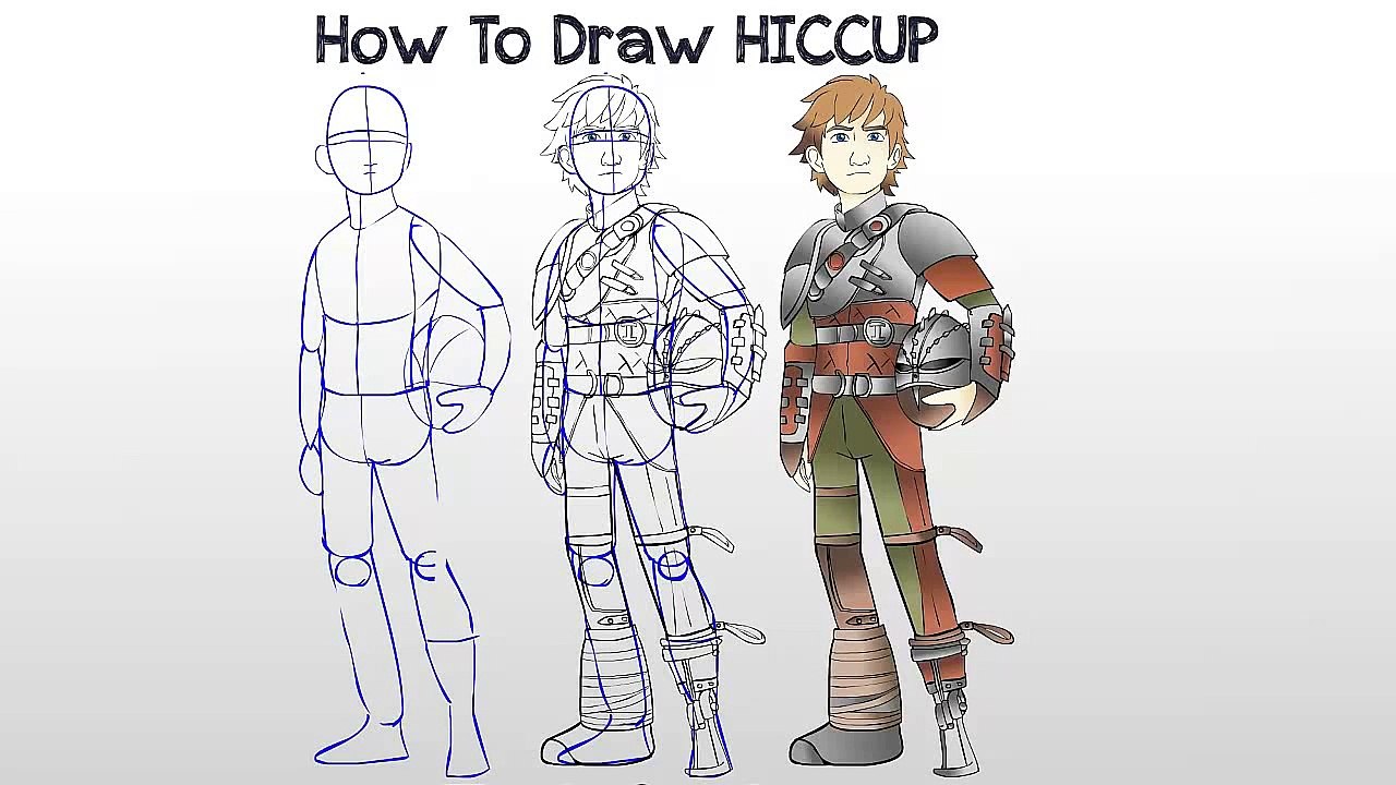 How To Draw Hiccup - HTTYD2 version