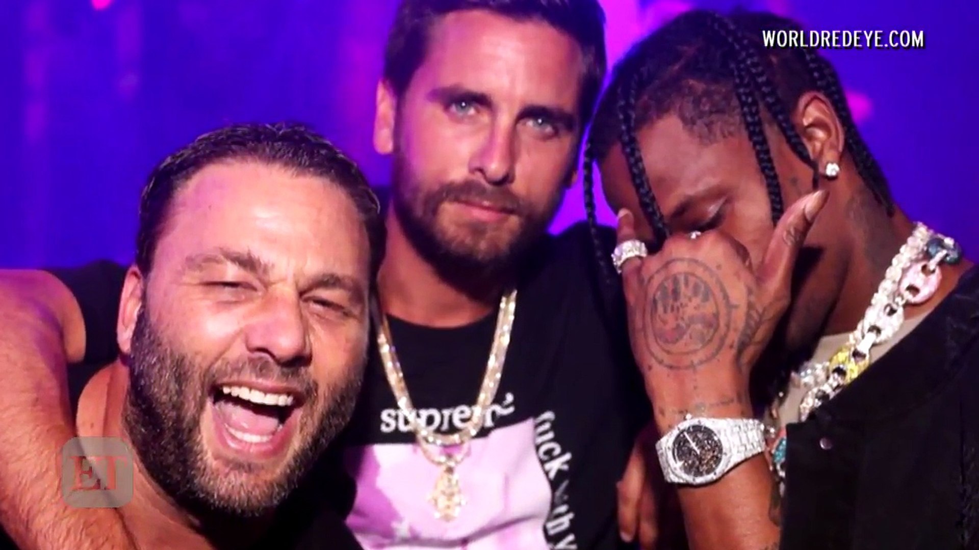 EXCLUSIVE - Travis Scott Seen Partying With Scott Disick in Miami Amid Kylie Jenner Pregnancy News-L