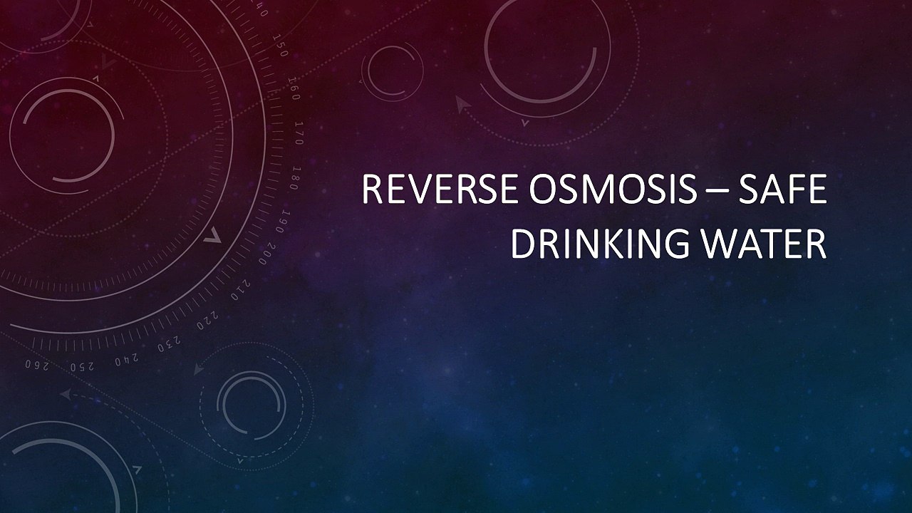 Reverse Osmosis Safe Drinking Water