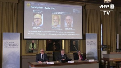 Le Nobel de physique 2017 à trois Américains