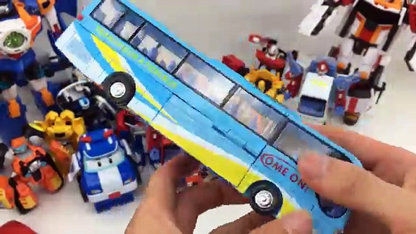 Tobot Hello Carbot Car toys transformers Police Patrol 17 Vehicles Transformation Robot CarBot Bus video Dailymotion