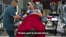 People rush to donate blood after Vegas shooting