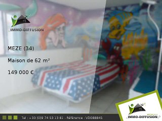 Maison A vendre Meze 62m2 - 149 000 Euros