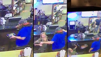 Une fille essaye de faire tomber les nachos et la bière d'un homme, sa réaction est fulgurante !