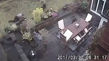 CCTV shows homeless man hiding in garden before committing double murder