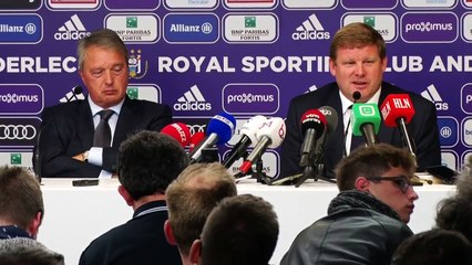 "A Anderlecht, je ne vais pas changer ma philosophie de coach"