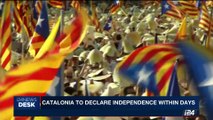 i24NEWS DESK | Catalonia to declare independence within days | Wednesday, October 4th 2017