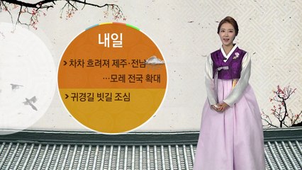 [날씨] 내일 흐려져 제주·전남 비...모레 전국 확산 / YTN