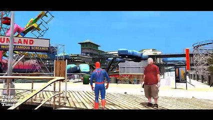 Spiderman Yellow Motorbike Fun with the Teletubbies | Nursery Rhymes (Song with Action) for Kids