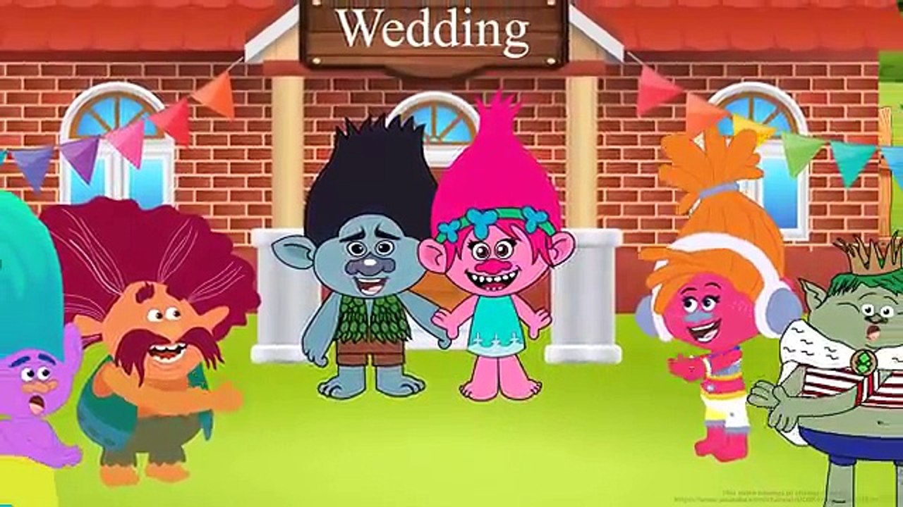 Trolls Poppy and Daddy Branch Magic Cake pop Prank Bad Bergen Crying Full Episode Finger Family