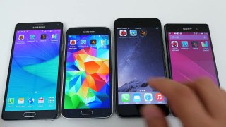 Xperia Z3 vs iPhone 6 plus vs Galaxy Note 4 vs Galaxy S5 - Benchmark Comparison (4K) (3) (2)