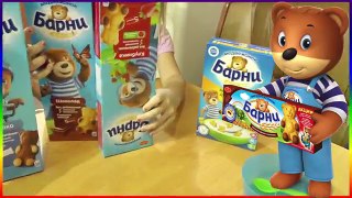 Мишка Барни мини печенье для завтрака 2 ВКУСА ⓵ ШОКОЛАД ⓶ МЕД Barni advertising