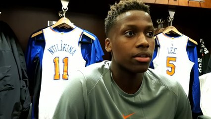 Télécharger la video: Basket - NBA - Knicks : Ntilikina «Un petit peu d'excitation»