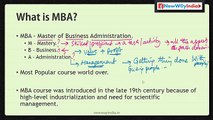 MBA 101 - What is MBA? - Best MBA Lectures for Beginners / MBA Aspirants (#001)