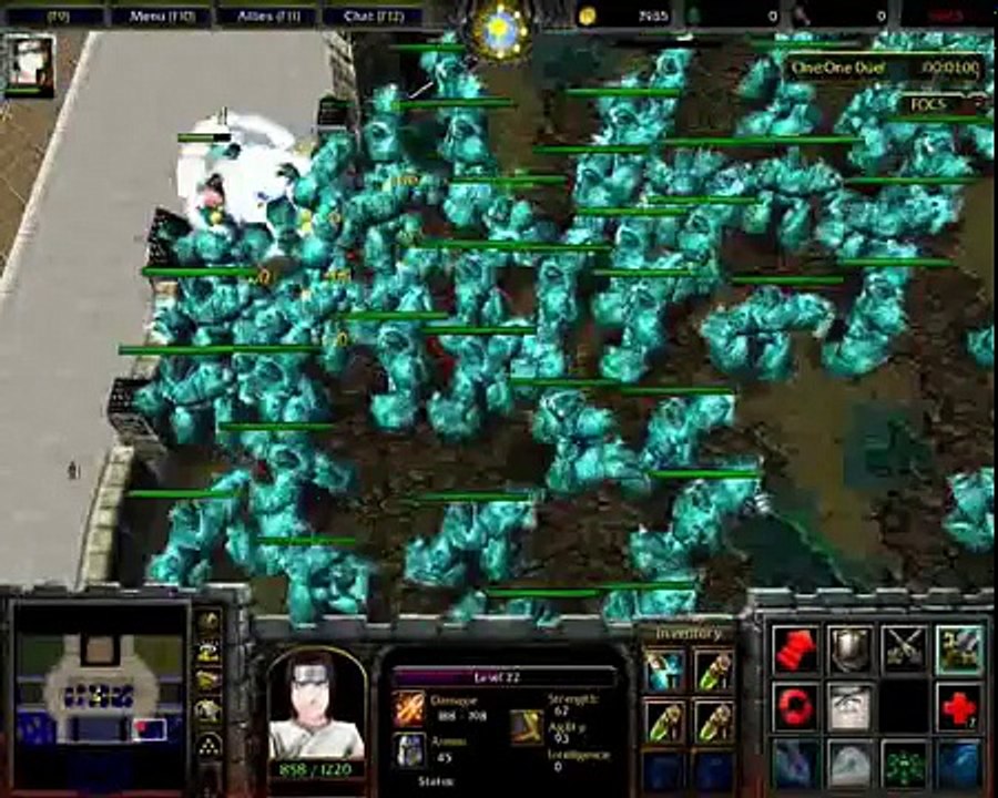 Fight of Charers 9.9 demostration Neji vs Majimboo /charer with all his power new