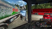 НА 1 ЧАС ЗАСТРЯЛИ В ПРОБКЕ - ОЧЕНЬ ТРУДНЫЙ РЕЙС В EURO TRUCK SIMULATOR 2 МУЛЬТИПЛЕЕР!