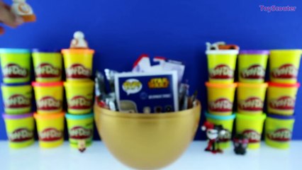 GIANT LUKE SKYWALKER Surprise Egg Play Doh - Star Wars Toys TMNT Minecraft Marvel