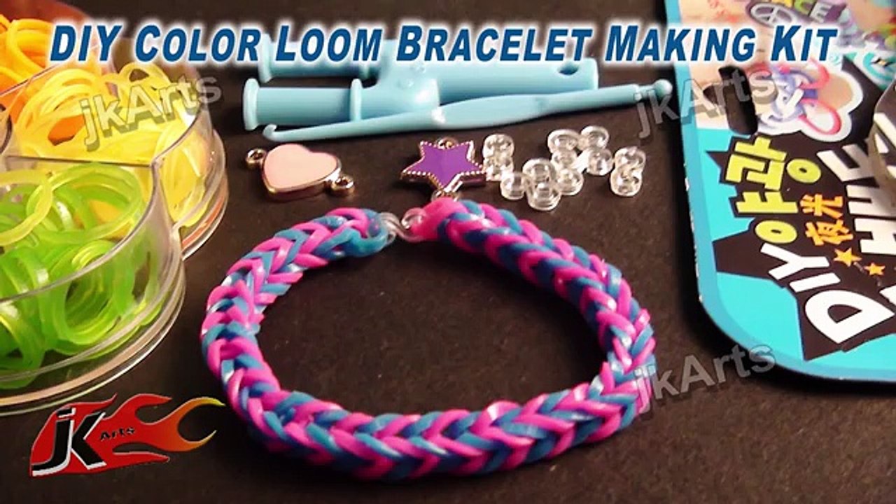 Loom Band Bracelet making kit and How to use | JK Arts 313