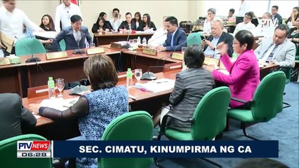 Sec. Cimatu, kinumpirma ng CA
