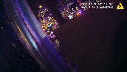 La police de Las Vegas diffuse les images de l'arrivée des forces de l'ordre