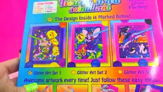 Dollar Tree Craft Kits - Disney Princess Ariel 3D Coloring + Lisa Frank Glitter Art - Video
