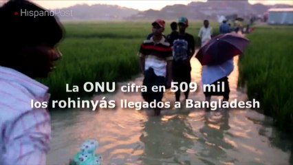 Más de 500.000 rohinyás han huido a Bangladesh