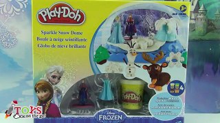Play-Doh Frozen Globo de Nieve Brillante Sparkle Snow Dome - Juguetes de Play-Doh