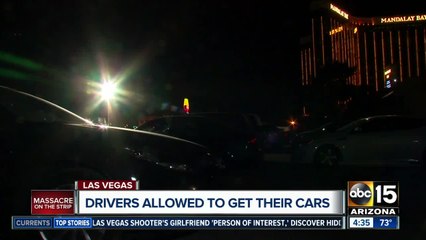 Télécharger la video: Drivers allowed to get their cars from Vegas shooting scene