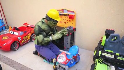 Mickey Mouse FALL Into POOL?! w/ Mcqueen Scary Clown Spiderman Hulk & Joker FUN in Real Life