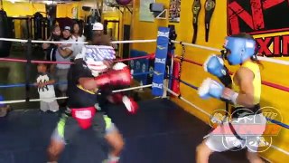 LIL FUTURE vs MAZIRATI AWESOME SPARRING WORKOUT (Raw Sports Boxing)