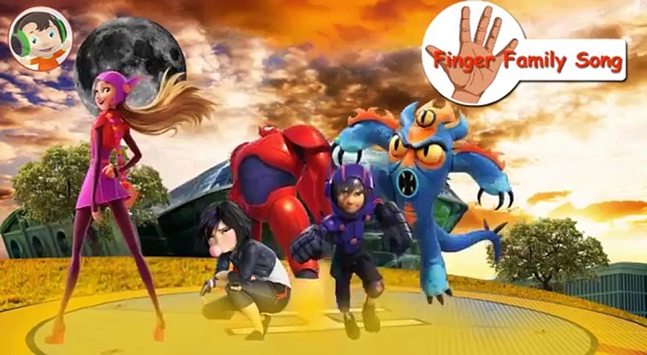 Baby Kids Song - Big Hero Finger Family Song - Funny animation Nursery Rhymes Song