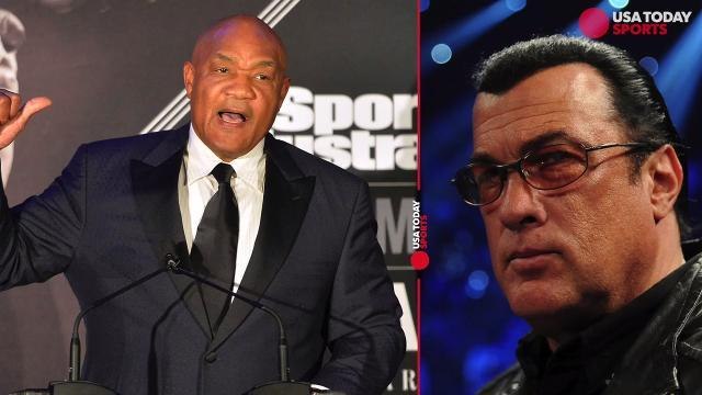 George Foreman challenges Steven Seagal to a fight