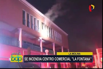 La Molina: reportan incendio en librería de centro comercial “La Fontana”