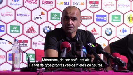 Roberto Martinez: "On remplacera Romelu poste pour poste s'il est absent"