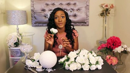 Glamorous Wedding Centerpiece | DIY Dollar Tree | Under $25!!!! Bridal Floral Design |