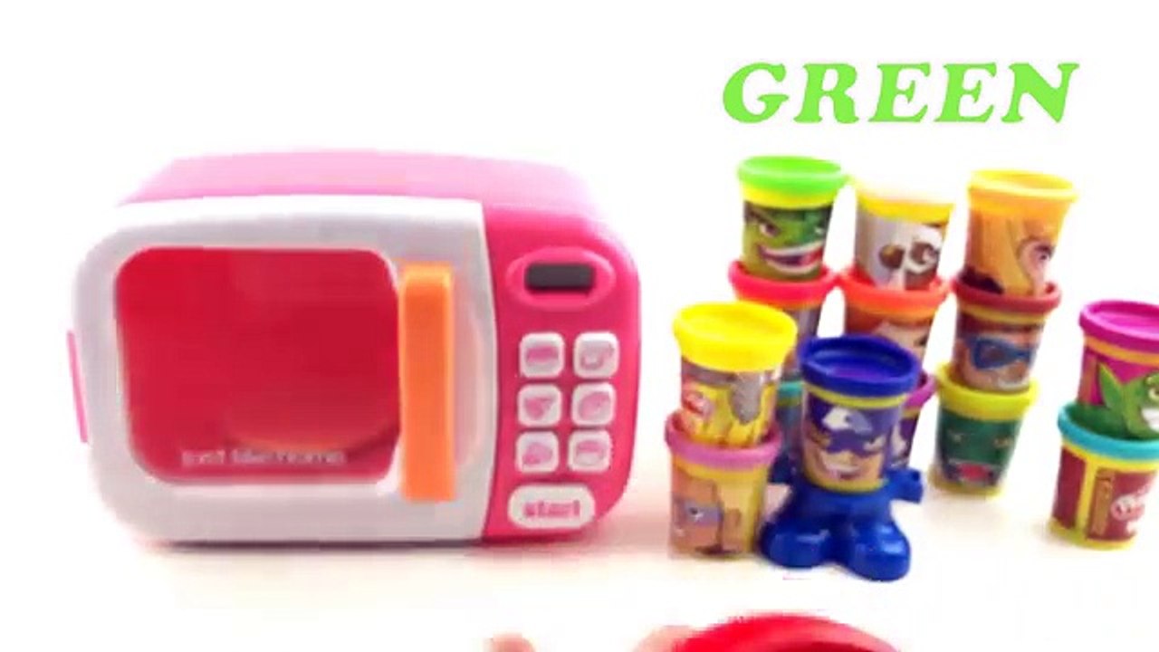 Baby Learn Colors With My Talking Tom, Superhero Hulk Spiderman Play Doh Stop Motion!