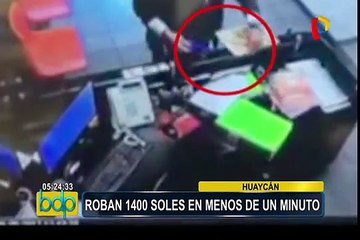 Huaycán: hombre robó 1400 soles de un spa en menos de un minuto
