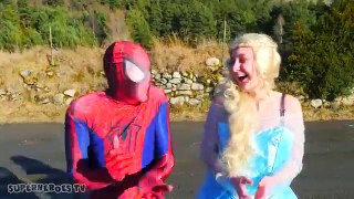 Spiderman and Frozen Elsa vs Zombie vs Cockroach Pranks - Superheroes Movies In Real Life