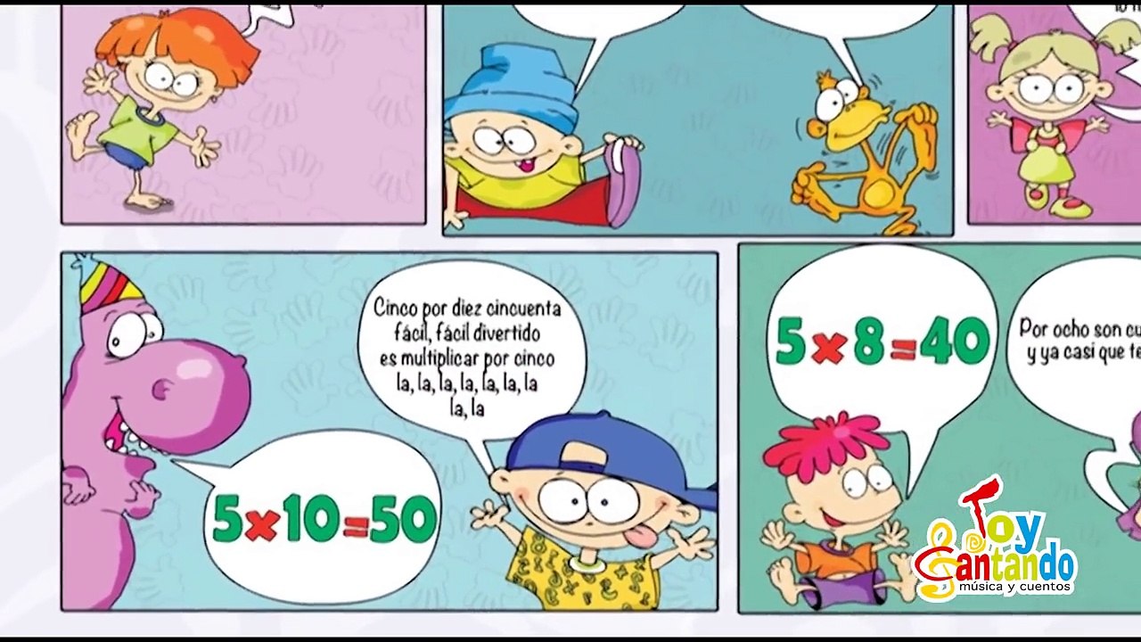 CANCIONES tablas de multiplicar 1, 2, 3, 4, 5, 6, 7, 8, 9