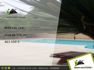 Villa A vendre Mireval 126m2 - 463 500 Euros