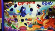 New Finding Dory Disney,Pixar Operation Game Vs Jurassic World Dinosaurs Unboxing WD Toys