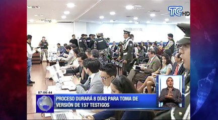 Audiencia de juicio por delincuencia organizada en caso Petroecuador
