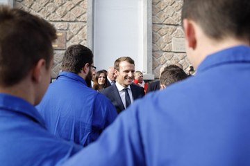 Déclaration du président de la République, Emmanuel Macron, lors de sa visite à l'EATP à Égletons