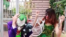 Spiderman rescue Jerry Frozen Elsa Baby & Police ✦ Little Anna Police guns Joker Superhero fun