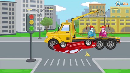 La Grande Excavadora y El Camión infantiles - La zona de construcción - Carritos Para Niños