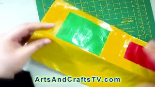 How to Make a Duct Tape Wallet - EP - simplekidscrafts
