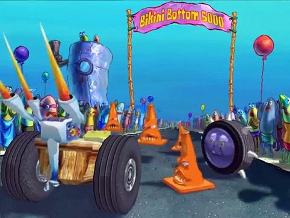 Губка Боб - Страсти-мордасти Гонки часть 1 игра