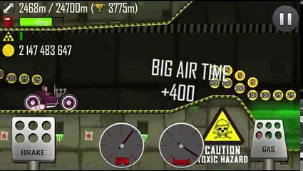 Hill Climb Racing - Nuclear Plant 11625m on Hot Rod